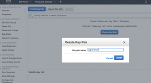 AWS Generate KeyPair